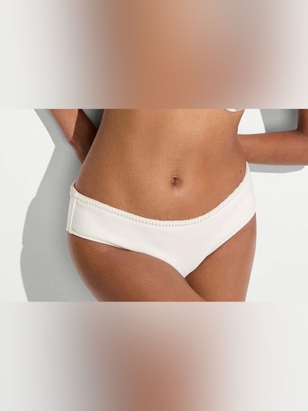 VICTORIA'S SECRET SWIM Archives Crochet Scuba Bikini Bottom White NWT